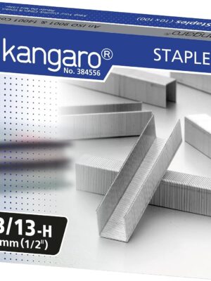 Agrafes 23/13 de Kangaro - Paquet de 1000 pour une Agrafage Parfaitement Aligné de Papier - Fournitures de Bureau