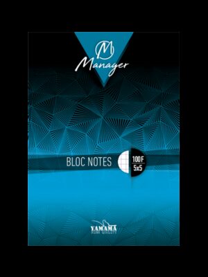 Bloc-Notes Grand Modèle Manager A4 21*29cm 5/5 - Yamama (100 Feuilles) - Rentrée Discount
