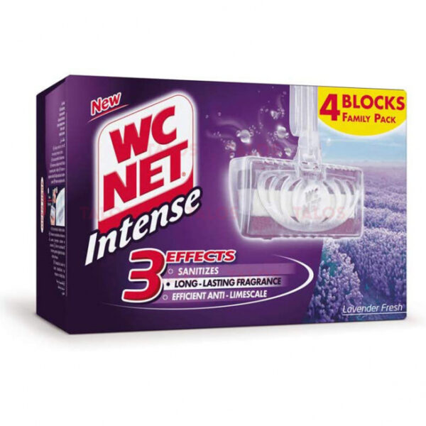 Bloc WC NET Lavande, paquet de 4 pièces - Nettoyage puissant et parfum frais pour vos WC