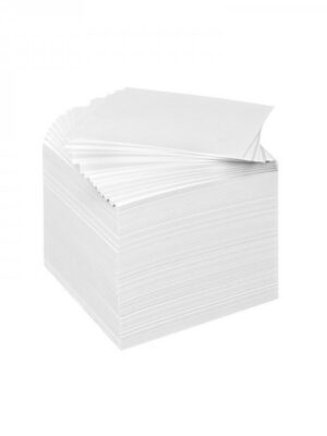 Bloc cube blanc Office Plast - Paquet de 500 feuilles - Format 90x90 - Carte 60g/m2 (Blanc)
