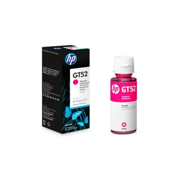 Bouteille d'encre HP GT52 originale - Magenta 70ml - Compatible avec imprimantes HP - Matériel de bureau