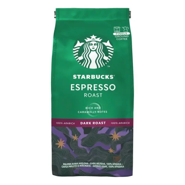 Café Moulu Espresso Roast Starbuck 200gr pour un café riche en saveurs