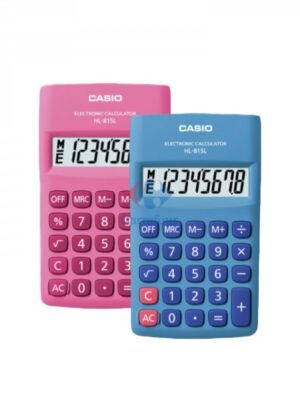 Calculatrice de Poche 815L - Affichage 8 Chiffres LCD Bleu - Alimentation Pile AA x 1