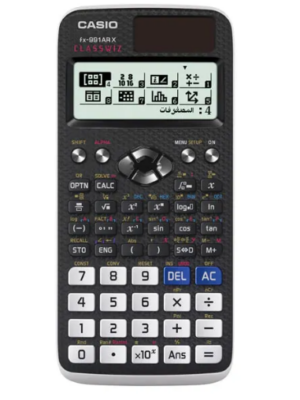 Calculatrice scientifique CASIO FX-991AR X 10 + 2 - 542 fonctionnalités pour calculs scientifiques, statistiques et matriciels - Affichage à matrice de points - Mémoire multiple et éditeur de données STAT - Noir