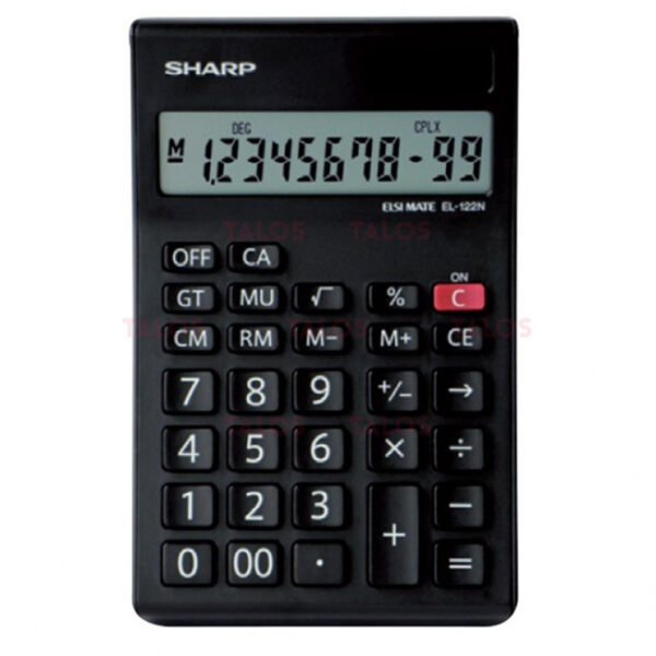 Calculatrice scientifique de bureau 12 chiffres, à piles et solaire - Sharp EL-122N