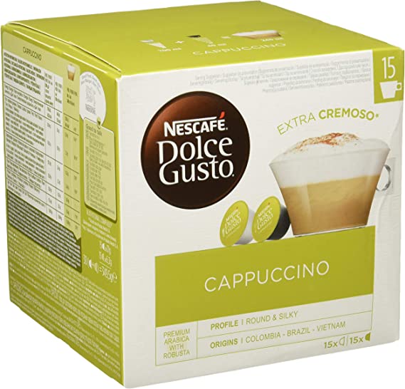 Capsules NESCAFÉ DOLCE GUSTO Cappuccino - Paquet de 16 pour une expérience de café légère et élégante