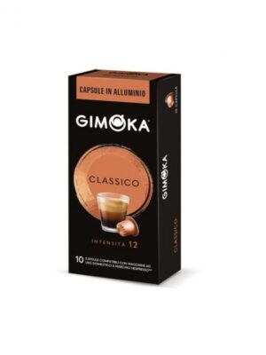 Capsules café GIMOKA compatibles Nespresso classique - Intensité 12 (lot de 10) - Arômes chocolat & fruits secs