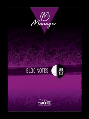 Carnet de notes Manager A5 avec lignes - 100 Feuilles - Yamama