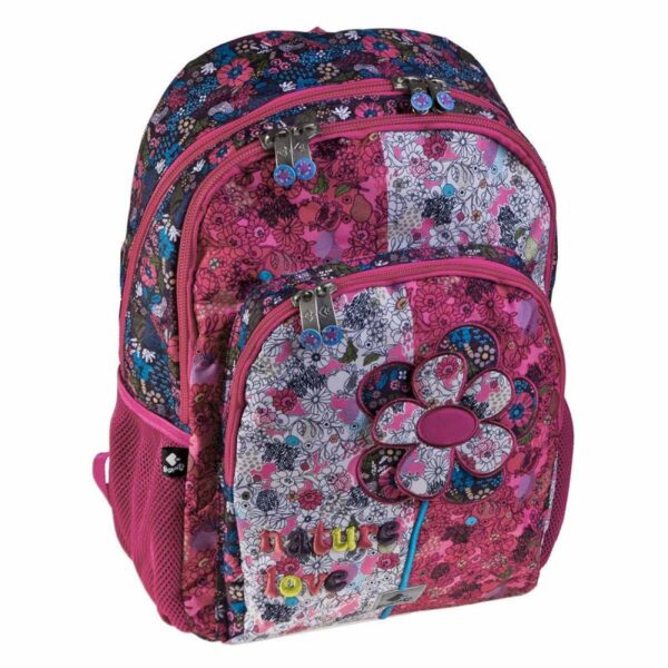 Cartable Scolaire Papillon 29x40x12cm - Idéal pour la rentrée des classes des filles de 1ère et 2ème année primaire - Option chariot disponible - Marque Busquets