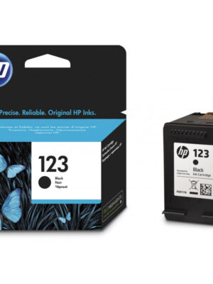 Cartouche HP 123 noire originale pour imprimante HP DeskJet - 100 pages