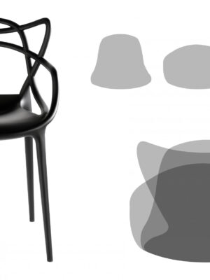 Chaise Master en PVC blanc pour mobilier de bureau - Sièges et Fauteuils