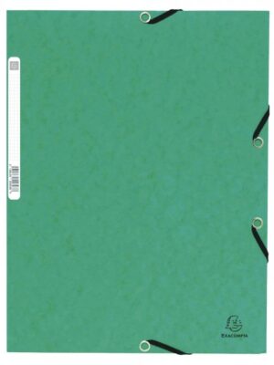 Chemise à rabats cartonnée vert Exacompta - capacité 250 feuilles A4