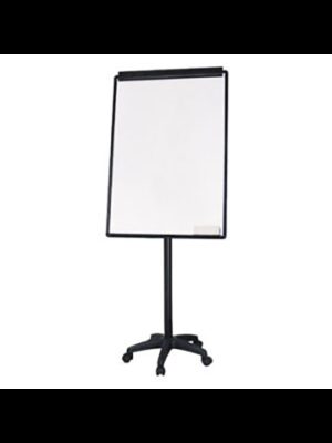 Chevalet Magnétique Mobile Trépied 1m67x75cm en Métal - Tableau Blanc Effaçable à Sec DELI