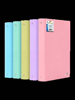 Classeur Semi Rigide Pastel 4 Anneaux A4 - Dos 40mm - Rentrée Scolaire Discount