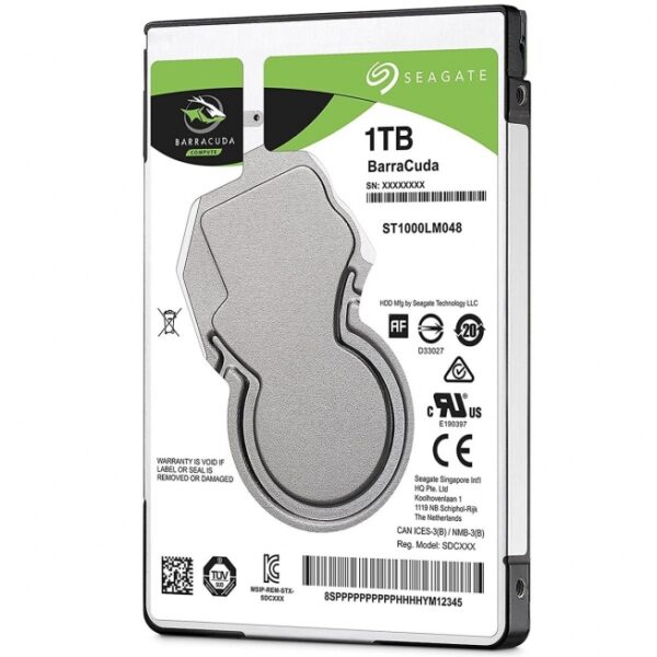 Disque Dur Interne 2.5 Seagate BarraCuda 1 To - Stockage de Haute Performance pour Votre Ordinateur