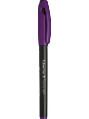 Feutre pointe fine Schneider Topliner 967 violet - pour une écriture fine et précise