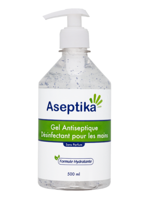 Gel hydroalcoolique antiseptique pour les mains Aseptika - 500 ml