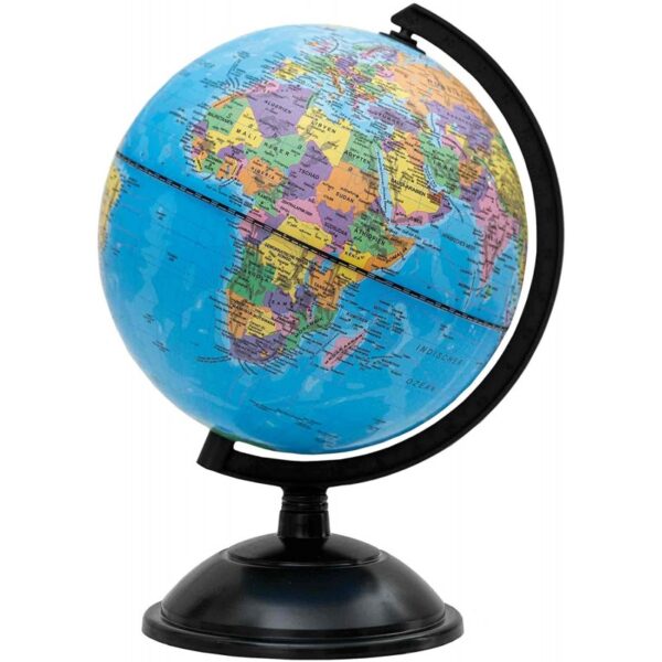 Globe Terrestre Arabe 18.2cm - Idéal pour la Décoration et l'Enseignement!