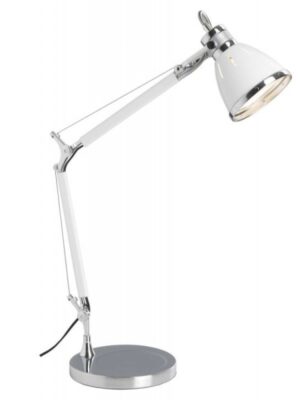 Lampe de bureau Octavia noire avec culot E27 - Hauteur 50cm et diamètre 13cm