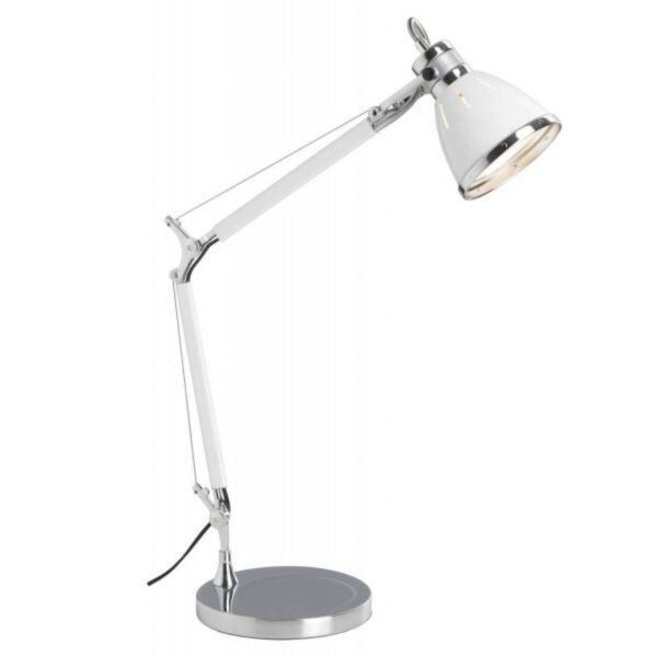 Lampe de bureau Octavia noire avec culot E27 - Hauteur 50cm et diamètre 13cm