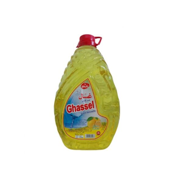 Liquide vaisselle citron Jmal Ghassel ultra concentré - bidon 5L - efficace et économique