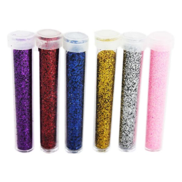 Lot de 12 Tubes Paillettes pour Traçage et Petites Fournitures - Couleur au Choix