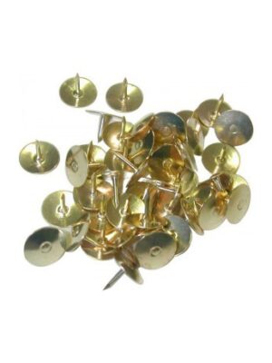 Lot de 50 punaises Gold 10mm pour affiches et mémos - Fournitures de bureau en métal couleur cuivre