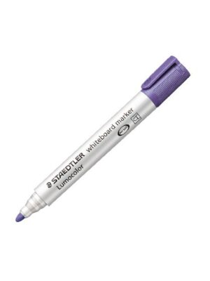 Marqueur Effaçable Lumocolor Ogive Violet pour Tableaux Blancs - Pointe Universelle - Largeur de ligne variable - Encre effaçable à sec - Séchage rapide et faible odeur