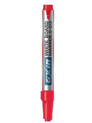 Marqueur rechargeable pour tableau GIXIN G201B - Pointe 2-3mm - Encre faible odeur et effaçable à sec - Idéal pour conférences et réunions - Rouge