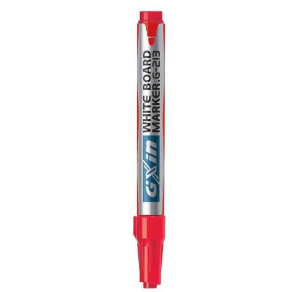 Marqueur rechargeable pour tableau GIXIN G201B - Pointe 2-3mm - Encre faible odeur et effaçable à sec - Idéal pour conférences et réunions - Rouge