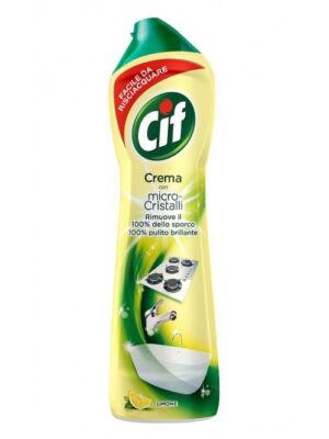 Nettoyant Crème au Citron Cif - 500ml pour une cuisine et salle de bain étincelantes