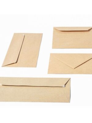 Paquet de 100 enveloppes Kraft 176x250 - Grammage 90gr | Fermeture renforcée | Blanc