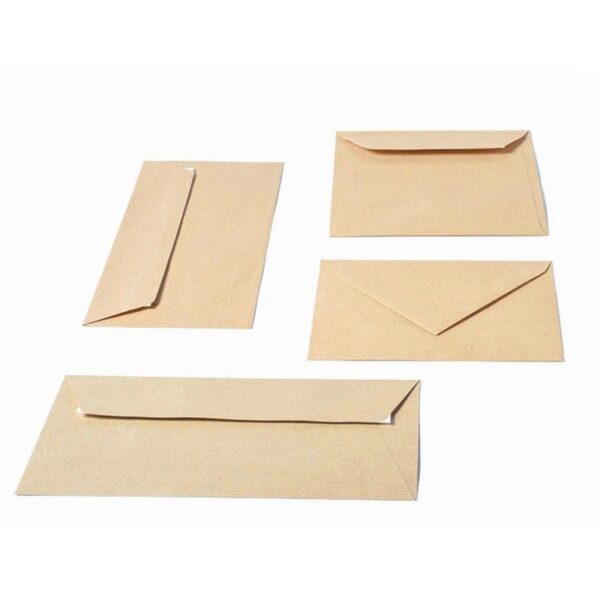 Paquet de 100 enveloppes Kraft 176x250 - Grammage 90gr | Fermeture renforcée | Blanc