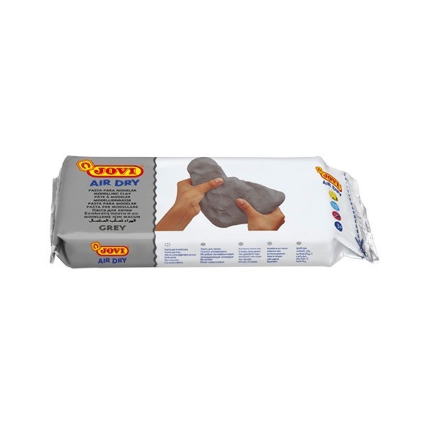 Pâte à modeler naturelle auto-durcissante gris JOVI 250g - sans cuisson, sans odeur