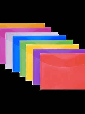 Pochette à bouton ColorProtect - assorties pour une organisation impeccable de vos documents