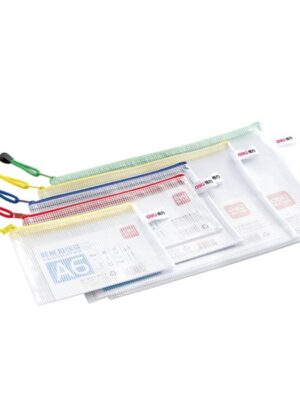 Pochette transparente à fermeture éclair format A4 - protégez et classez vos documents avec DELI 5654