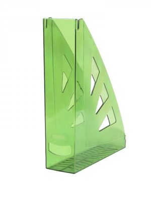 Porte-revue en plastique transparent - vert pour organiser votre courrier