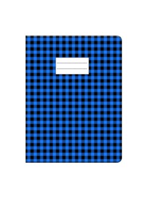 Protège Cahier à Carreaux Vichy 17*22 cm - Bleu | Couvre Livres Rentrée Discount