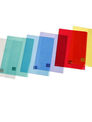 Protège-cahier cristal 17x22 coloré : une protection pratique pour vos cahiers de notes