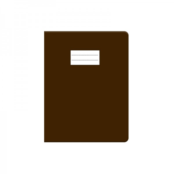 Protège cahier en lin 17*22 cm - Couleur marron pour cahier N°24, 72, 48..