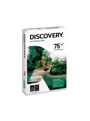 Rame Papier Blanc A3 75g DISCOVERY - Compatible Tous Types d'Impression - 500 Feuilles/Paquet