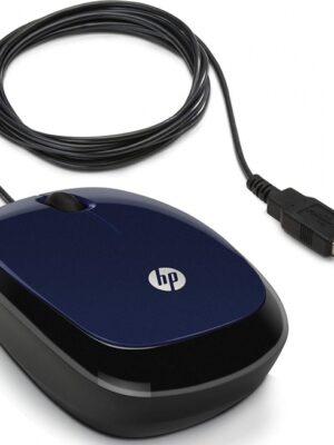 Souris filaire bleue HP X1200 - technologie haute performance pour une navigation en toute fluidité