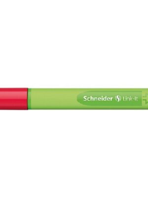 Stylo Fineliner Interchangeable Pointe Fine Link-it Rouge - Écriture Précise et Ergonomique - 88% Bio-plastique - Fournitures de Bureau