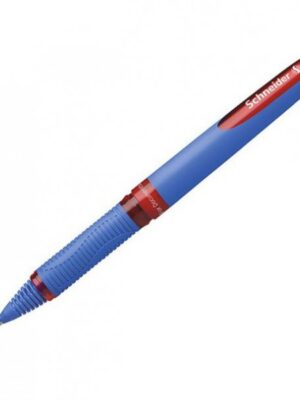 Stylo Roller One Hybrid Pointe Conique Rouge 0,3 mm - Encre Indélébile et Fluide - Contrôle du Volume d'Encre - Grip Ergonomique Caoutchouté - Idéal pour l'Écriture et la Correction