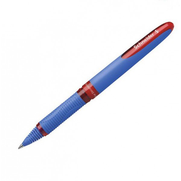 Stylo Roller One Hybrid Pointe Conique Rouge 0,3 mm - Encre Indélébile et Fluide - Contrôle du Volume d'Encre - Grip Ergonomique Caoutchouté - Idéal pour l'Écriture et la Correction