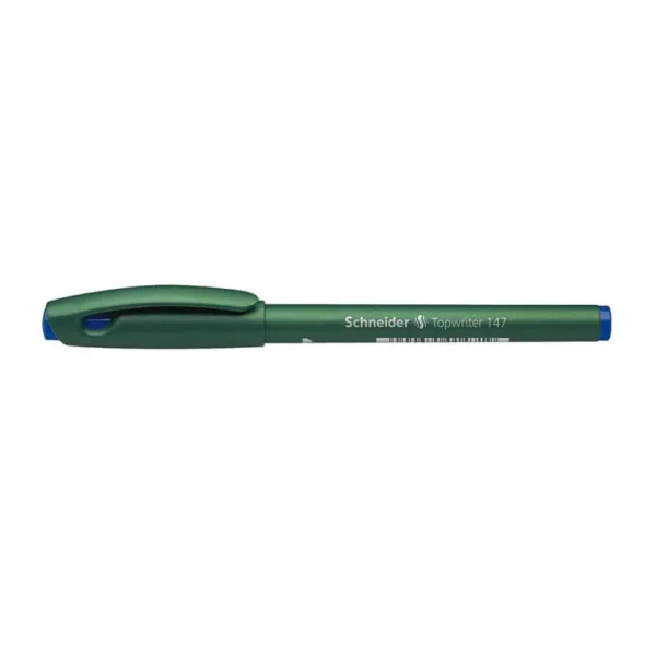 Stylo TOPWRITER 147 Pointe Fibre 0,6mm Bleu - Écriture fluide et durable - Résiste à la sécheresse pour 2-3 jours