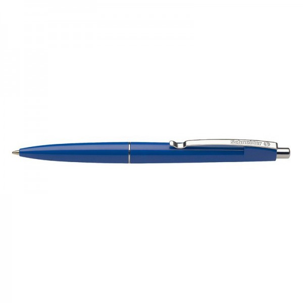 Stylo à Bille Office Bleu/Bleu-2900 pour une écriture indélébile et confortable- Pointe moyenne et recharge à pointe interchangeable - Clip métal solide et bague de décoration - Stylo rétractable