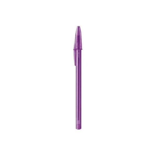 Stylo à bille BIC CRISTAL FASHION VIOLET pour vos fournitures scolaires