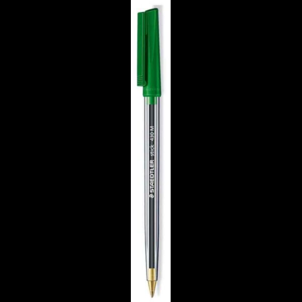 Stylo à bille vert, Largeur 0,35mm, Sécurité avion - STAEDTLER Stick 430