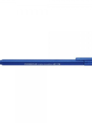 Stylo feutre ergonomique triplus broadliner en bleu pour une écriture détendue et facile - 0,8 mm d'épaisseur de trait, encre à base d'eau et longue durée de vie